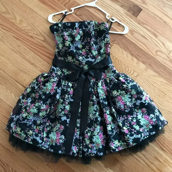 Robe Bustier Jessica McClintock - Taille 5 - Magenta - Mini Robe élégante Pour Soirée Et Cocktail